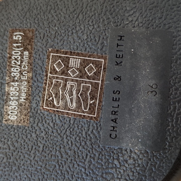 Charles & Keith Black Platform Ankle Strap Sandals Size 36 - Picture 10 of 15